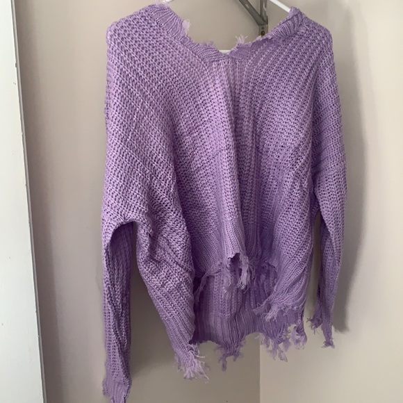 NWT Boutique Raw Hem Easter Sweater - Picture 7 of 7